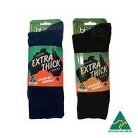 Aussie Extra Thick Unisex Bamboo Socks – Bamboo Textiles [ SOCK-BT-AUSTHICK-B-10-14 ]