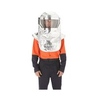Aluminised Aramid Hood with Clear Visor – Glo-Safe [ FURN-HOOD-GS ]