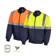 Recycled Two Tone Waterproof Flying Jacket with Tape – WS Workwear [ JACKET-W-WS9586520-YN-2XL ]