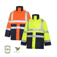 Recycled Two Tone Hi-Vis Quilted Jacket – WS Workwear [ JACKET-W-WS9686580-YN-5XL ]
