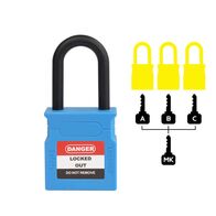 Padlock Dielectric Shank 38mm – Volt Safety [ LOCKOUT-LOCK-NB-KD+MK ]