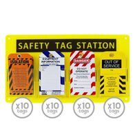 Wall Mounted Lockout Station Tag Centre – Volt Safety [ LOCKOUT-STATION-TAG-4-K ]