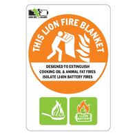 Lithium-Ion Battery Fire blanket location sign – LI-ion Fire Solution [ SIGN-L-ID-LION-FB ]