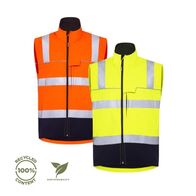 Recycled Two Tone Hi-Vis Softshell Vest – Mack [ VEST-M-MKXEV0002-YN-4XL ]