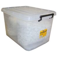 CABLE CLIP, WHITE PLASTIC, FOR 2.5mm2 T&E FLAT [10000] PK