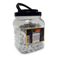 CABLE CLIP, WHITE PLASTIC, FOR 2.5mm2 T&E FLAT [500] PK