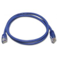PATCH CABLE, 0.5m CAT5E, BLUE BULK PACK QTY [10]
