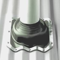 FLASHING #4, 75-175mm PIPE 280 x 280mm BASE, GREY PREM