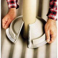 FLASHING, 20-70mm PIPE 160mm OD BASE, GREY RETROFIT