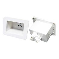 RECESSED SINGLE POWER OUTLET 10A