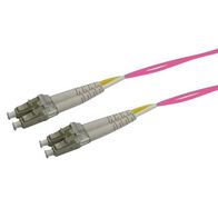 PATCH LEAD FIBRE, LC/LC DUPLEX MULTI-MODE OM4 50U, 2m