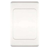 WALL PLATE, BLANK, WHITE