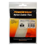 CABLE TIE, NYLON - NATURAL 102mm x 2.5mm [100] PACK