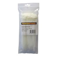CABLE TIE, NYLON - NATURAL 200mm x 4.8mm [100] PACK