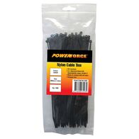 CABLE TIE, NYLON - BLACK UV 200mm x 7.6mm [100] PACK
