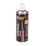 STENCIL SPRAY 350gm AERO WHITE SIGNET