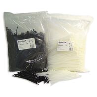 CABLE TIE NYLON, BLACK UV 380mm x 7.6mm [100]
