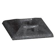 CABLE-TIE MOUNT, BLACK 19 x 19 SELF ADHESIVE [100]