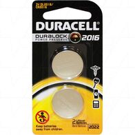 BATTERY, 3V LITHIUM 20mm DIA 1.6mm HIGH [2]