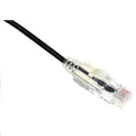 PATCH CORD, CAT6, UTP SLIMLINE BLACK, 0.75m