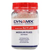 RJ MODULAR PLUG, 6P4C MULTISTRAND, [200] JAR