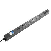 POWER RAIL, 10A, 20 OUTLET MCB, VERTICAL