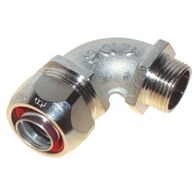 LIQUIDTIGHT FITTING, NP BRASS, 90DEG ANGLE 32mm (5)