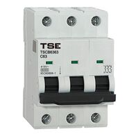 CIRCUIT BREAKER, MINIATURE 6KA 3 POLE, 40A, DIN MOUNTED (4)
