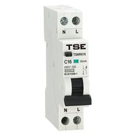 RESIDUAL CURRENT BREAKER, RCBO 1 POLE, 6KA, 16A, DIN, A TYPE