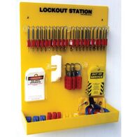LOCKOUT STATION KIT, WALLMOUNT LARGE SIZE FOR 20 LOCKS