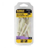 ANCHOR, NAIL-IN MUSH HEAD NYLON YEL ZINC 6.5 x 50mm [12]