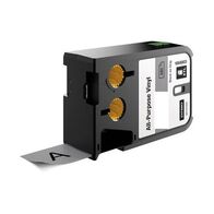 VINYL TAPE, ALL PURPOSE BLACK ON GREY, 24mm x 7m