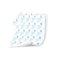 SHEET LABELS, WRAP, LAMINATED POLY, WHITE, 41 x 42mm [1008]