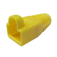 STRAIN RELIEF BOOT, RJ45 YELLOW, [20] PACK