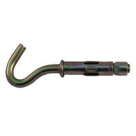 SLEEVE ANCHOR, HOOKBOLT 8x40mm M6 THREAD, 10mm HOOK I.D [100]