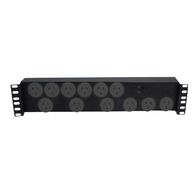 POWERBOARD RACK MOUNT 12 WAY WITH IEC LEAD