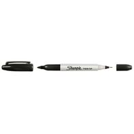 SHARPIE TWIN TIP MARKER FINE & ULTRA FINE TIPS, BLACK (12)