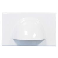 WALL PLATE, BULL NOSE, WHITE