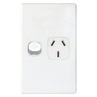 POWER POINT, SINGLE, 10A A SERIES, VERTICAL