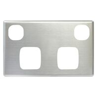 POWER POINT COVER PLATE DOUBLE STAINLESS STEEL