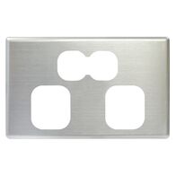 POWERPOINT COVER PLATE, DOUBLE BRUSHED SSTEEL, SUITS S SERIES