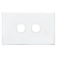 SWITCH PLATE ONLY, NO MECHS 2 GANG WITH COVER