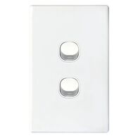 SWITCH, SLIM, VERTICAL, 2 GANG 16A, TWO WAY