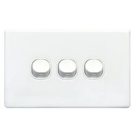SWITCH PLATE ONLY, NO MECHS 3 GANG W/COVER, S SERIES