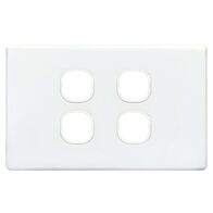 SWITCH PLATE ONLY, NO MECHS 4 GANG WITH COVER