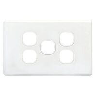 SWITCH PLATE ONLY, NO MECHS 5 GANG WITH COVER
