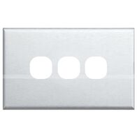 SWITCH COVER PLATE 3 GANG STAINLESS STEEL