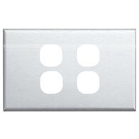 SWITCH COVER PLATE 4 GANG STAINLESS STEEL