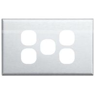 SWITCH COVER PLATE 5 GANG STAINLESS STEEL