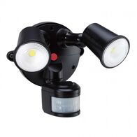 TWIN 10W LED TRICOLOUR SENSOR Q/ CON BASE 2000 LUMENS BLACK